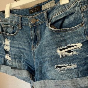 Aeropostale dark wash shorts